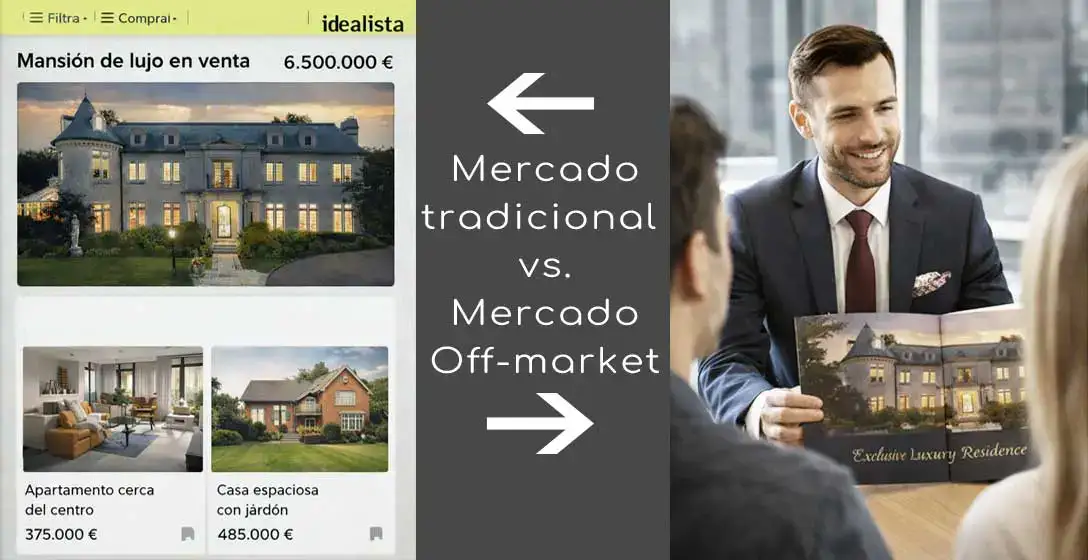 Mercado inmobiliario tradicional vs off-market