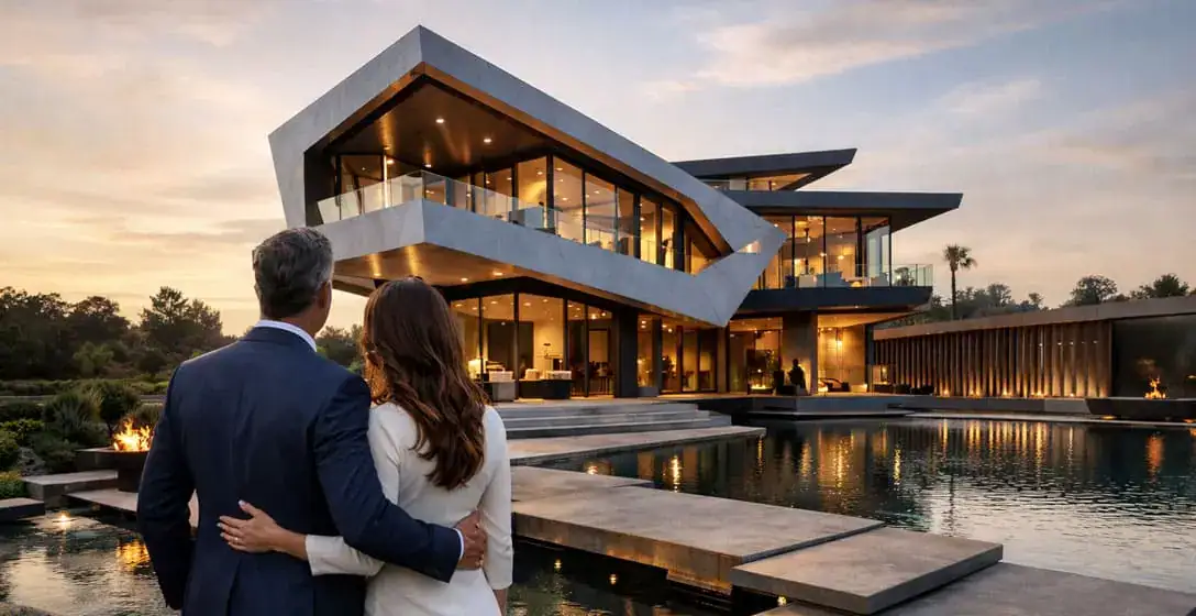 Pareja compradora de una casa off-market