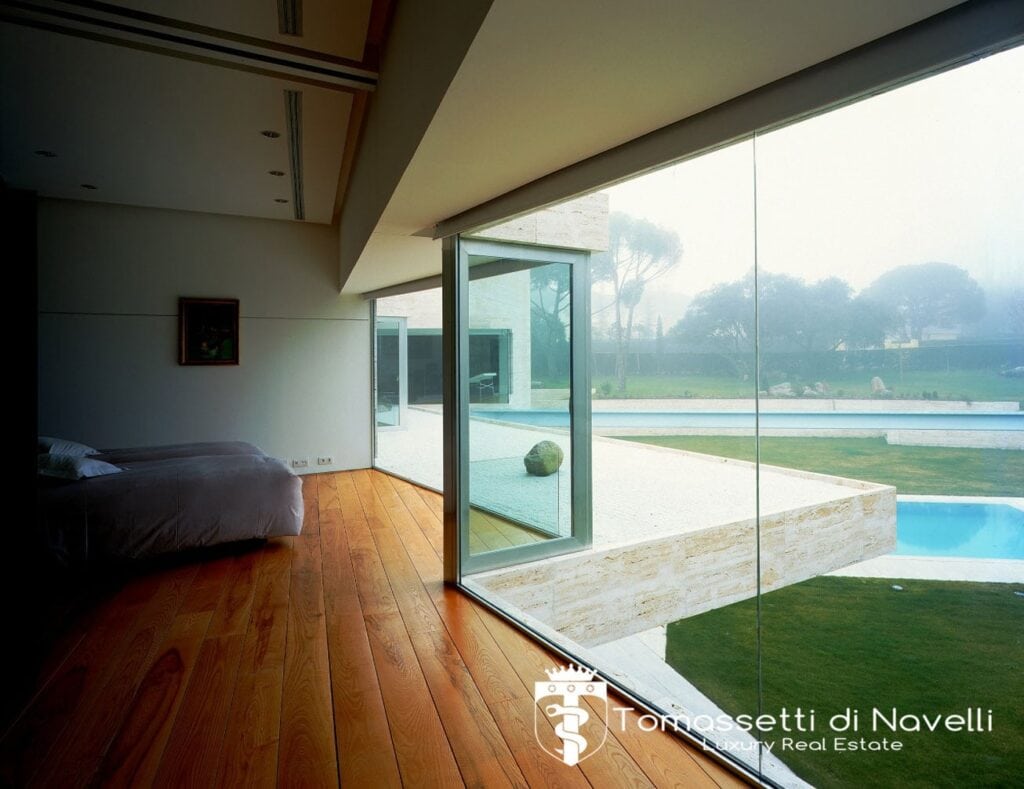 Impresionante villa de autor en finca privada a 14 km de Madrid