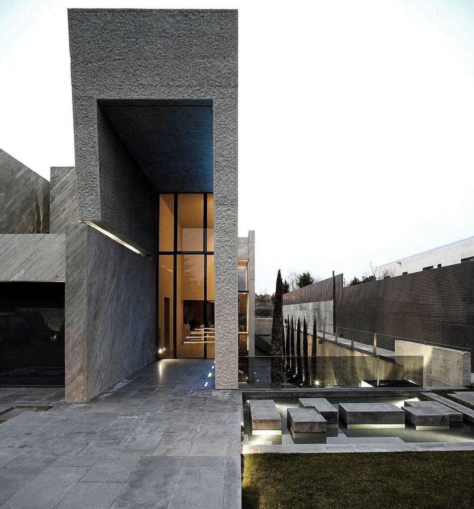 Villa escultórica de lujo diseñada por A-Cero inspirada en Oteiza