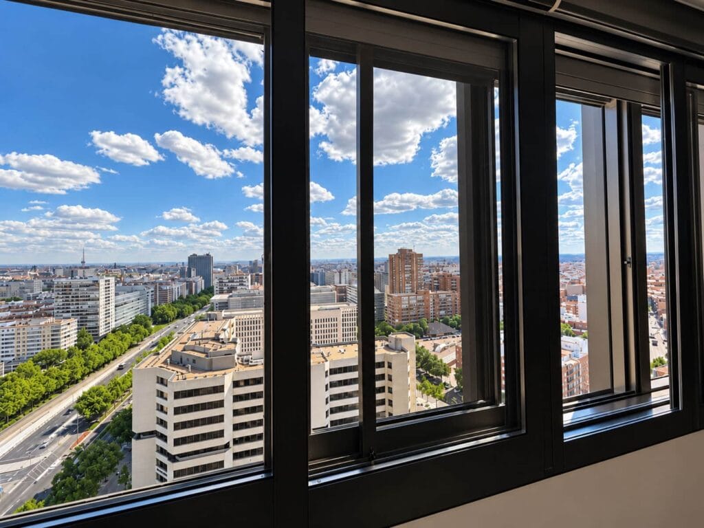 Exclusiva vivienda en planta 21 con vistas panorámicas de Madrid – Plaza Castilla