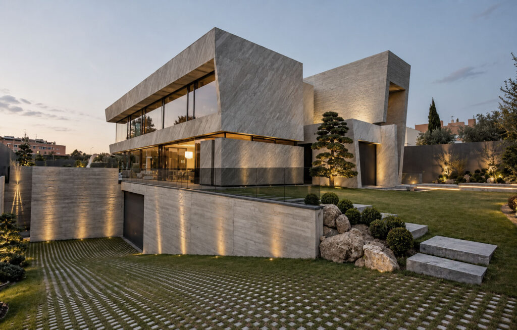 Villa escultórica de lujo diseñada por A-Cero inspirada en Oteiza