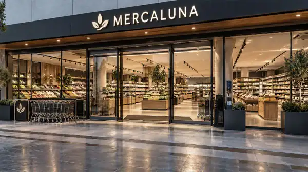 Foto de un supermercado urbano