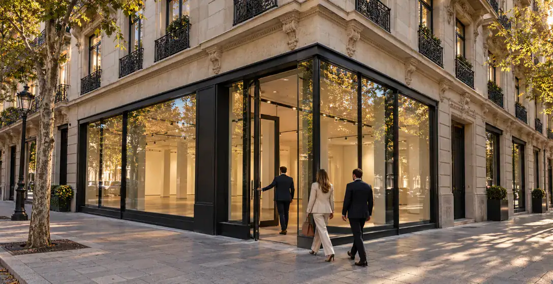 Local comercial en esquina de edificio clásico en Madrid – invertir en locales comerciales y oficinas